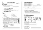 English Worksheet: simple present