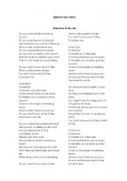 English worksheet: karaoke