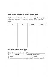 English Worksheet: worksheet