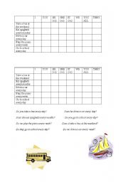 English Worksheet: questions forming game
