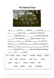 English Worksheet: Describing a Haunted House