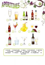 English Worksheet: Aperitifs or aperitives