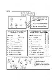 English Worksheet: Grammar Focus: IS/ARE