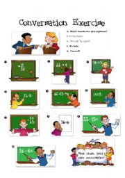 English Worksheet: Numbers Conversation