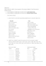 English worksheet: PRESENT TENSE