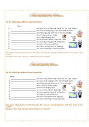 English Worksheet: Present perfect simple and present perfect continuous