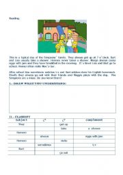 English Worksheet: FRECUENCY ADVERBS AND SIMPLE PRESENT