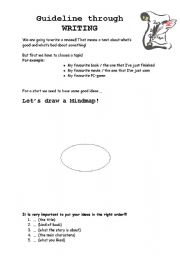 English Worksheet: guideline through WRITING