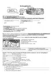 English Worksheet: to be going to