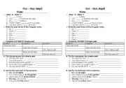 English Worksheet: Past Simple Test