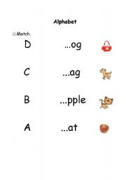 English Worksheet: Alphabet