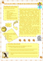 Brief text + activities (intermediate sts)