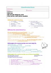 English worksheet: ENGLISH TEST