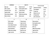 English Worksheet: Asking prices, buying and selling