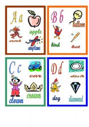 English Worksheet: Alphabet Book No. 1