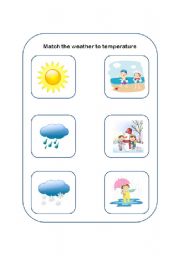 English worksheet: Weather worksheet