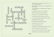 English worksheet: Funny crossword