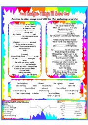 Song worksheet-Present Simple and Continuos