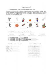 English worksheet: Happy Halloween