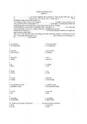 English worksheet: Upper Intermediate test
