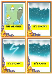 English Worksheet: The weather