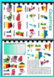 English Worksheet: Countries