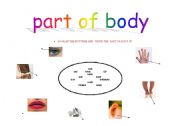 English worksheet: body part