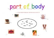 English Worksheet: body part