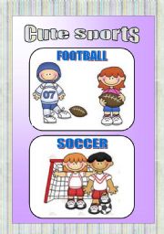English Worksheet: Cute Sports
