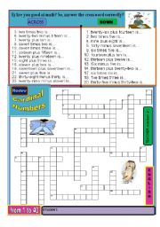 English Worksheet: Numbers ( Cardinal) 