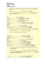 English Worksheet: practice on grammar