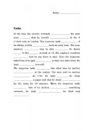 English worksheet: Verbs tenses