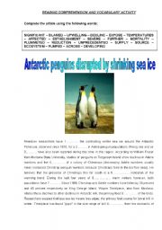 English Worksheet: ANTARCTIC PENGUINS