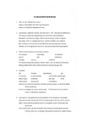 English Worksheet: Vocabulary Strategies