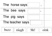 English worksheet: Animal Noises