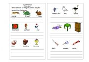 English worksheet: adjectives