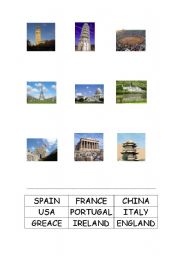 English Worksheet: COUNTRIES