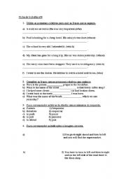 English Worksheet: RELATIVE PRONOUNS GIVING DIRECTIONS AND FALSE FRIENDS