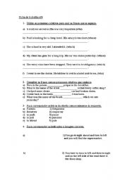 English worksheet: RELATIVE PRONOUNS GIVING DIRECTIONS AND FALSE FRIENDS