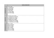 English Worksheet: Present Continuous Chart