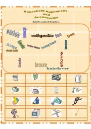 English Worksheet: Household Appliances