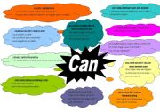 English Worksheet: Using Can in Idioms