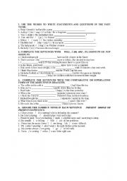 English Worksheet: PUZZLES