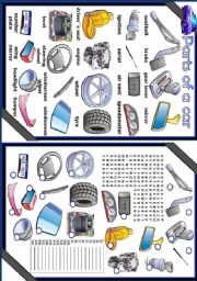 English Worksheet: Parts of a car