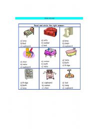 English worksheet: House