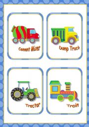 English Worksheet: Means of Transport Flash cards  -  15