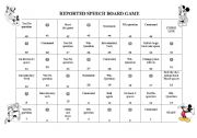 Reported Speech Board Game 