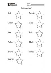 Color the stars