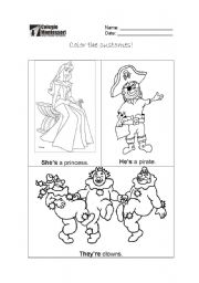 English Worksheet: Costumes