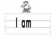 English worksheet: I am 